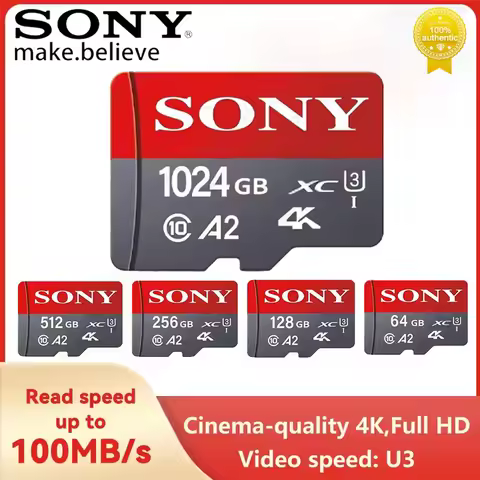 SONY Ultra Micro TF SD Card 1024GB High Speed C10 U3 V30 Memory Card For Drones Cameras SD Card 512G