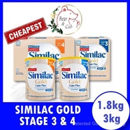 900g/1.8Kg/3kg SIMILAC GAIN PLUS (Stage 3) & GAIN KID (Stage 4)