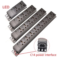 Server Rack PDU power distribution unit C14 power input 2-12 ways universal extension socket LED pow