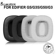 BSUNSTORE 1Pair Ear Cushion, Headphone Accessories Protein Leather Ear Pads, Replacement Foam Sponge