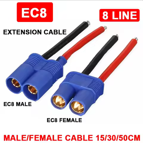 EC8 Copper Gold Plated High Current Male and Female Pluggable Terminal Blocks 8mm Waterproof Aircraf