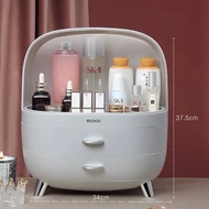 ECOCO กล่องเก็บเครื่องสำอาง กล่องเก็บของแบบลิ้นชักคู่ ชนิดกล่องเก็บความจุขนาดใหญ่กันน้ำและกันฝุ่น E2