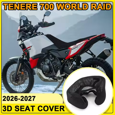 Tenere 700 World Raid 2026- Accessories Motorcycle 3D Seat Covers For Yamaha Tenere700 World Raid 3D