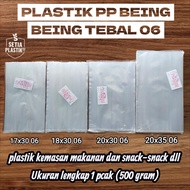 Thick clear pp plastic 06 size 17x25 17x30 17x35 18x25 18x30 18x35 20x25 20x30 20x35 20x40