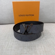 LV Initials 40毫米雙面皮帶 灰色老花