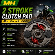 Racing Heavy Duty 2 Stroke Mini Moto Clutch Pad 43cc 47cc 49cc Engine Pocket Dirt Bike ATV Quad Bike