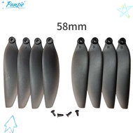 PANSIE Folding Propeller Blades, 58mm/66mm Black Remote Control Drone Parts, Universal Plastic Quadc
