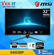 MSI G32CQ5P (31.5" VA WQHD 180Hz 1ms) Curved Gaming Monitor