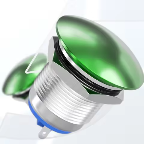 16/19/22MM Mushroom Head Push Button Switch Momentary Push Button IP65 Waterproof Screw/Pin Terminal