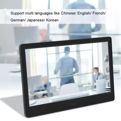 14inch 16:9 1280*800 HD Wide Screen Digital Photo Frame Electronic Album AC100‑240V Photo Album Movi