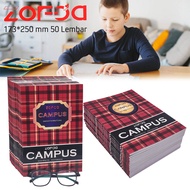 40/ 50 Sheets of Campus Notebook B5 A4 Notebook Aesthetic Notebook Lined School Book ZOFDA