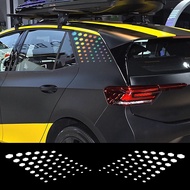 HONDA 2 pieces of C pillars for car body for Volkswagen VW ID.3 ID3 GTX Dots Style DIY vinyl film de