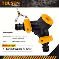 Tolsen Two Way Y-Switch Coupling with Swivel (1/2") 57116