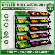 Supermarket fruit shelf display shelf multi-functional fruit shelf vegetable shelf steel wooden rack