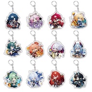 Honkai：Star Rail Acrylic Keychain Elysia Game Merchandise Cartoon Key Chain Pendant Birthday Gift To