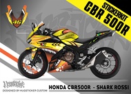 สติ๊กเกอร์ติดรถ สติกเกอร์แต่ง สติกเกอร์ กันรอย Honda CBR 500R - ลาย Shark Rossi ปี 2016-2023