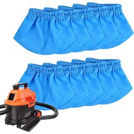 10 Pack VRC2 Cloth Filter Compatible with Vacmaster 1.5 to 3.2 Gallon Wet/Dry Vacuums, Also fit for 