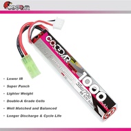CD3S100035AF || Coddar 3S 11.1V 1000mAh 35C Mini Tamiya Plug LiPo Battery for AirSoft