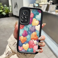 Hp Case Xiaomi Redmi Note 11 Redmi Note 11s Redmi Note 11 Pro 5G Case HP Protective Case Handheld Silicone Softcase New Design Heart Pattern Candy Color Beautiful Casing
