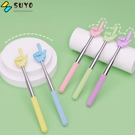 SUYO Teaching Pointer, Stainless Steel Finger Design Finger Reading Sticks, Professional Telescopic 