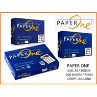 Paper One 80 GSM Copy Paper 500 sheets SHORT LONG A4 Copy Paper