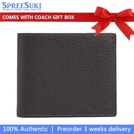 Coach Men Men Wallet In Gift Box 3 In 1 Wallet Graphite # CR398