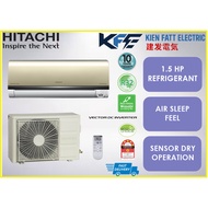 Hitachi Deluxe Plus Inverter Series R32 GAS 1.5 HP RASSX13CJ / RACSX13CJ [ Ready Stock ]