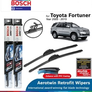 Bosch Aerotwin Retrofit U Hook Wiper Set for Toyota Fortuner 1st gen (21"/19")