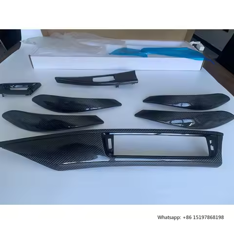 Retrofit Upgrade M4 F82 Real Carbon Fiber Interior Dashboard Trim Covers for BMW 3 4 Series F30 F31 