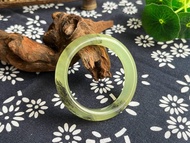 【一物一圖】天然遼寧岫玉手鐲 手鐲圈口54.1mm 水墨 正圈