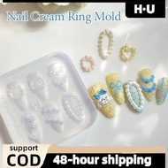 [H·U] Cake Cream 3D Silicone Carving Jewelry Nail Mold DIY Design Nail Art Nails PH
