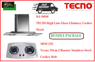 TECNO HOOD AND HOB BUNDLE PACKAGE FOR ( KA 9808 &amp; MINI 2SV ) / FREE EXPRESS DELIVERY