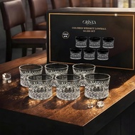 SET OF 6 WHISKY CRISTA HOME WINE CUP 125ML BRANDY COGNAC 60220-W