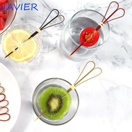 JAVIER Skewer Disposable 100Pcs Decorative Cocktail Barbeque Cocktail Toothpick