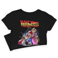 Super Mario Bros Back To The Future Kemeja Budak Baju T Shirt 100 Cotton Fashion Boy Kanak Girl Tee