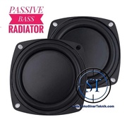 2 Pcs Bass Speaker Passive 3 Inch 78mm Radiator Metal Rubber Vibration