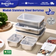 Stainless Steel Lided Food Container Stainless Steel Vegetable Container Food Box Stainless Steel 30