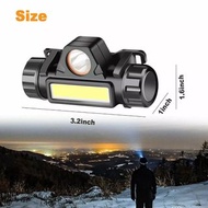 USB可充電超亮防水全天候COB LED頭燈 sysckp USB Rechargeable Super Bright Waterproof All Weather COB LED Headlamp 