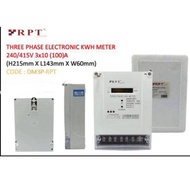 Digital kWh Meter 3Phase 10/100A 240/415v / Three Phase kWh Meter