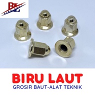 Wholesale Package 50pcs 100pcs Cap Nuts M7 High Goldknalpot Skru Bolt and Nut