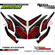 YAMAHA BYSON VARIATION STRIPING YAMAHA BYSON MOTORCYCLE STICKER LIST