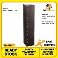 EHL FURNITURE - CODEY 5 DOOR STORAGE BOX WITH LOCK