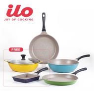 ❖△ilo Rainbow Cookware Set with Free EDGO 5-Piece Container Set