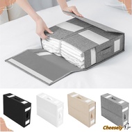 CHEESELY Foldable Bedding Organizer, Visible Window Large Capacity Bed Sheet Set Storage Box, Conven