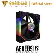 Gamdias AEOLUS P2 120mm PC Case and Radiator Fan ARGB PWM Swappable Fans AEOLUS P2-1201 / 1203 / 120