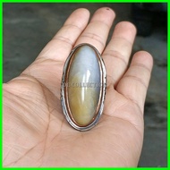 CINCIN BATU AKIK NATURAL PANDAN LUMUT LAWAS SERAT BETOK