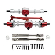 RC Car Upgrade Front and Rear Axle Assembly Transmission Shaft Kit for MN 1/12 MN300 MN82 LC79 MN78 