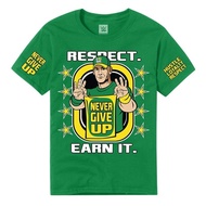 Round Neck T-Shirt Short Sleeve Cotton 1 Print Wwe John Cena S-5XL