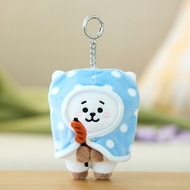 [Official BT21] RJ Campfire Blanket Plush Keyring – Limited Edition