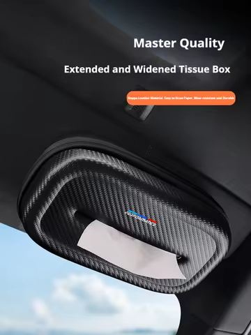 Car 3D stereoscopic Extra-Long & Large tissue box For BMW M Performance E46 E60 E87 E90 F30 G30 G28 